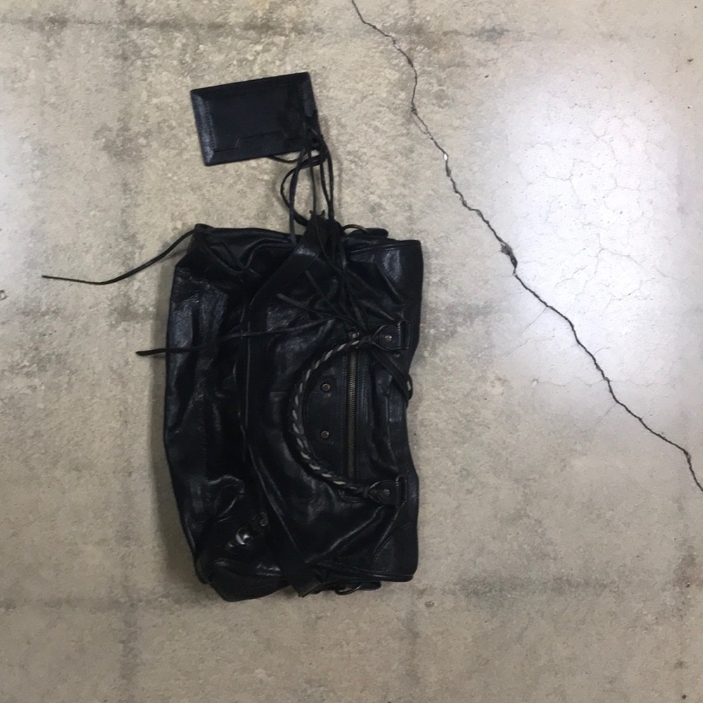 Balenciaga Black Motorcycle Bag